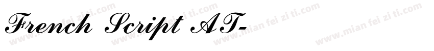 French Script AT字体转换